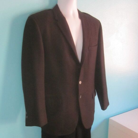 Vintage 1950’s  Cashmere Blazer Jacket Womens L Men’s S  See Measurements - Picture 7 of 10